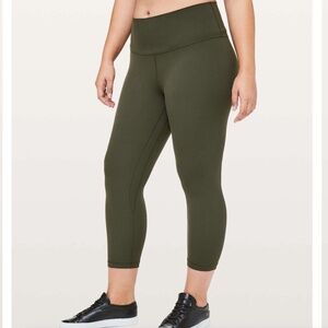 Lululemon Align Crop 21", Dark Olive